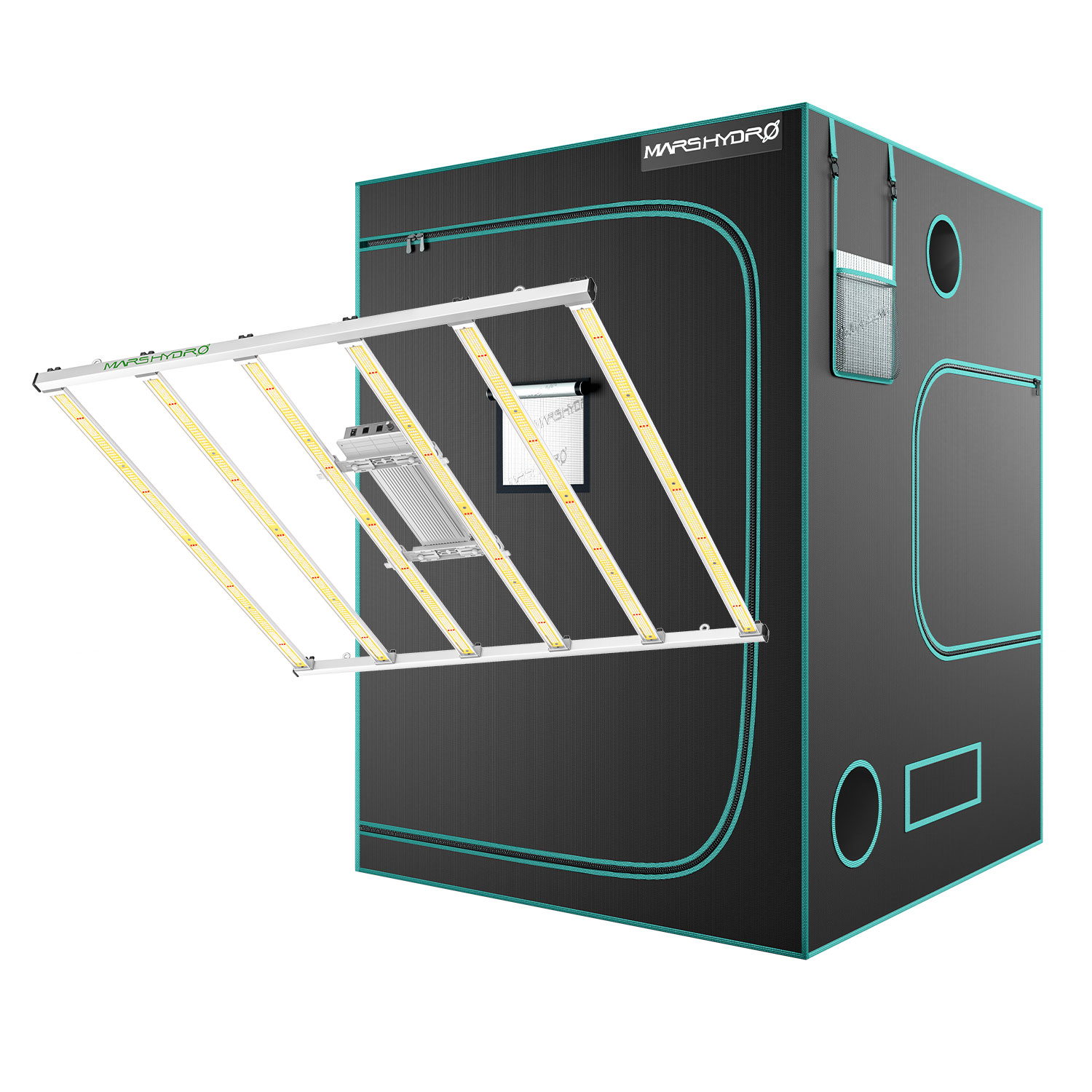 FC-E6500+150x150x200 Mars Hydro FC-E6500 730W LED Grow Light + 150x150x200cm Grow Tent Combo